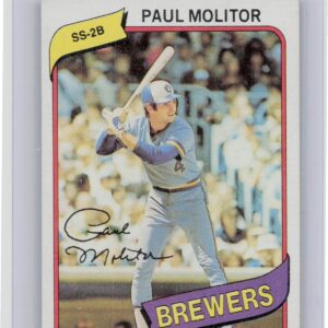 1980 Topps Paul Molitor #406 Brewers