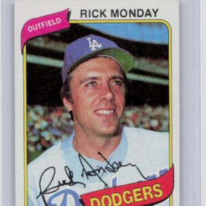 1980 Topps Rick Monday #465 Dodgers