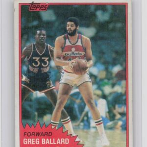 1981-82 Topps Greg Ballard #E94 Bullets