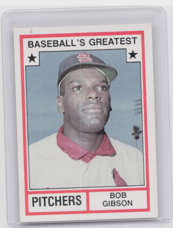 1982 TCMA Baseball's Greatest Pitchers (White Back) Bob Gibson #15 Cardinals