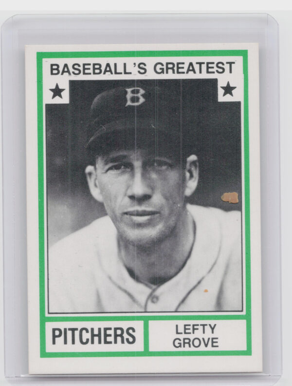 1982 TCMA Baseball's Greatest Pitchers (White Back) Lefty Grove #29 Athletics