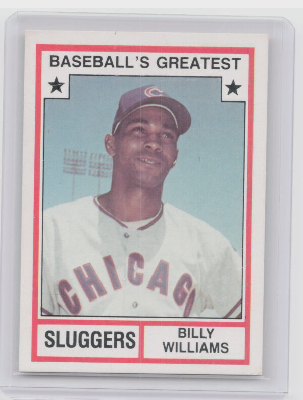1982 TCMA Baseball's Greatest Sluggers (White Back) Billy Williams #13 Cubs