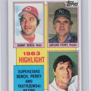 1984 Topps Nestle Johnny Bench / Gaylord Perry / Carl Yastrzemski #6 Sox