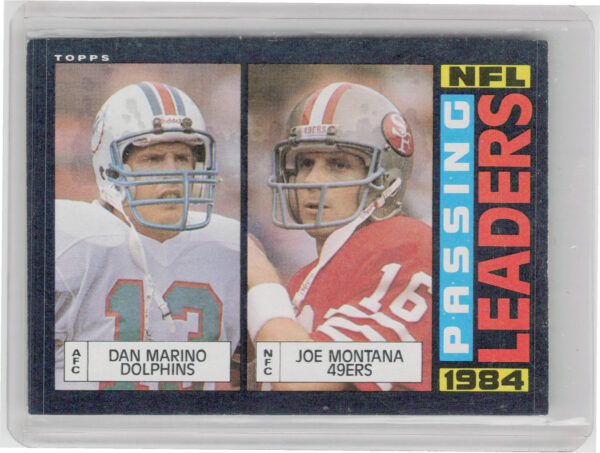 1985 Topps Dan Marino / Joe Montana #192 49ers