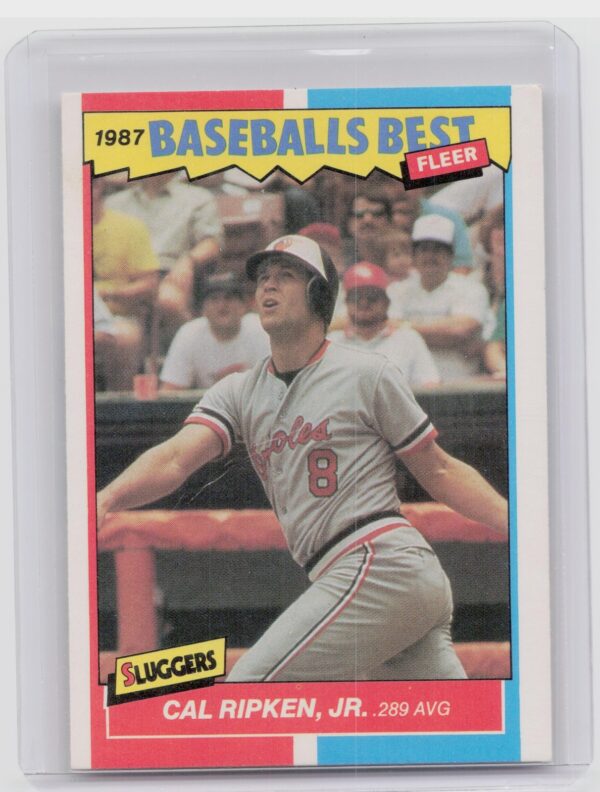 1987 Fleer Baseball's Best Sluggers vs. Pitchers Cal Ripken, Jr. #35 Orioles