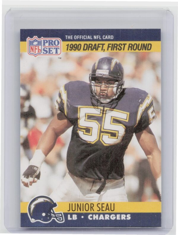 1990 Pro Set Junior Seau RC #673 Chargers