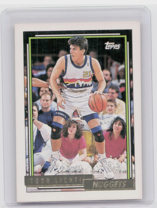 1992-93 Topps Todd Lichti Gold #182 Nuggets