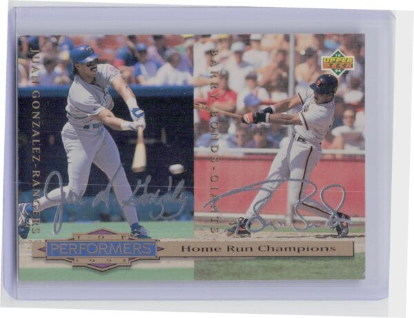1994 Collector's Choice Juan Gonzalez / Barry Bonds #313 Giants