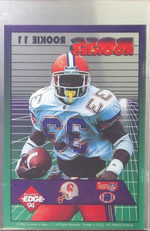 1994 Collector's Edge Errict Rhett RC #11 Buccaneers Boss Rookies - Image 3