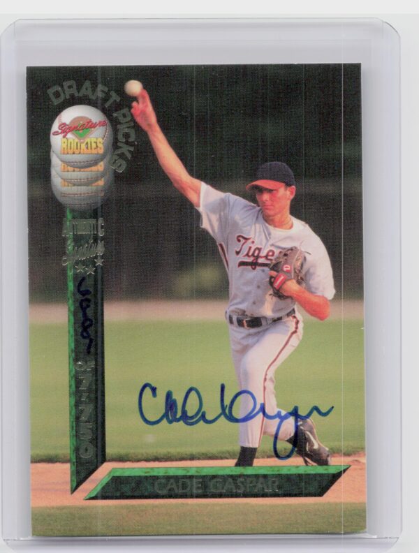 1994 Signature Rookies Draft Picks Cade Gaspar AU SN7750 #18 Tigers Signatures