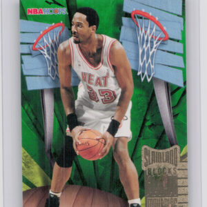 1995-96 Hoops Alonzo Mourning #SL24 Heat Slamland