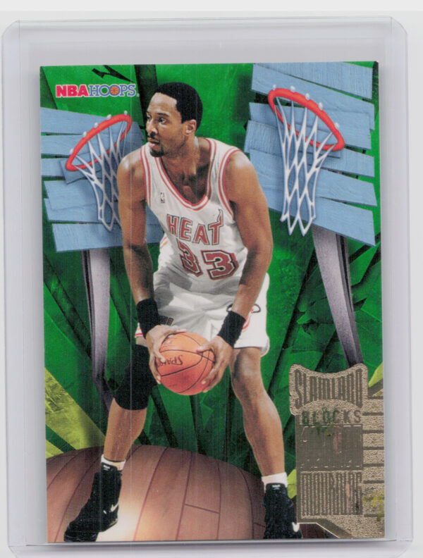 1995-96 Hoops Alonzo Mourning #SL24 Heat Slamland