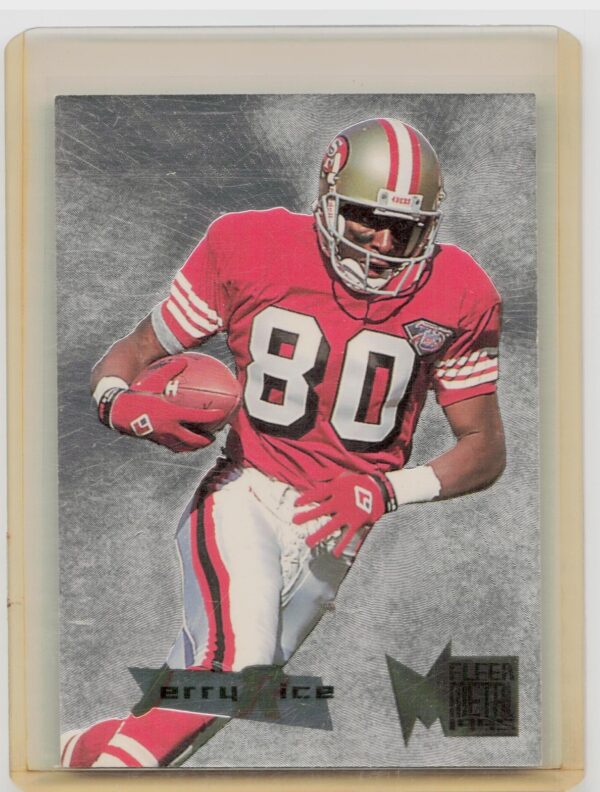 1995 Fleer Metal Jerry Rice #34 49ers Silver Flashers