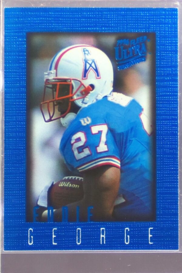 1996 Fleer Ultra Sensations Eddie George Blue #41 Oilers