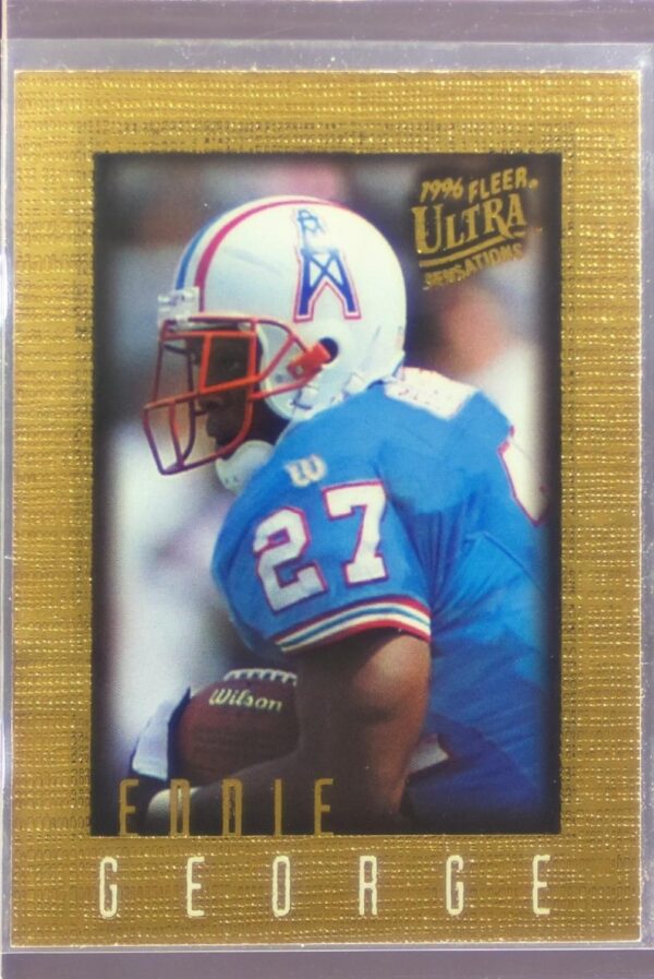 1996 Fleer Ultra Sensations Eddie George RC #41 Oilers