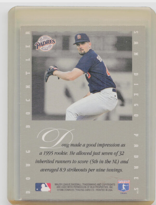 1996 Leaf Signature Series Doug Bochtler AU #NNO Padres Extended Series Autograp - Image 3