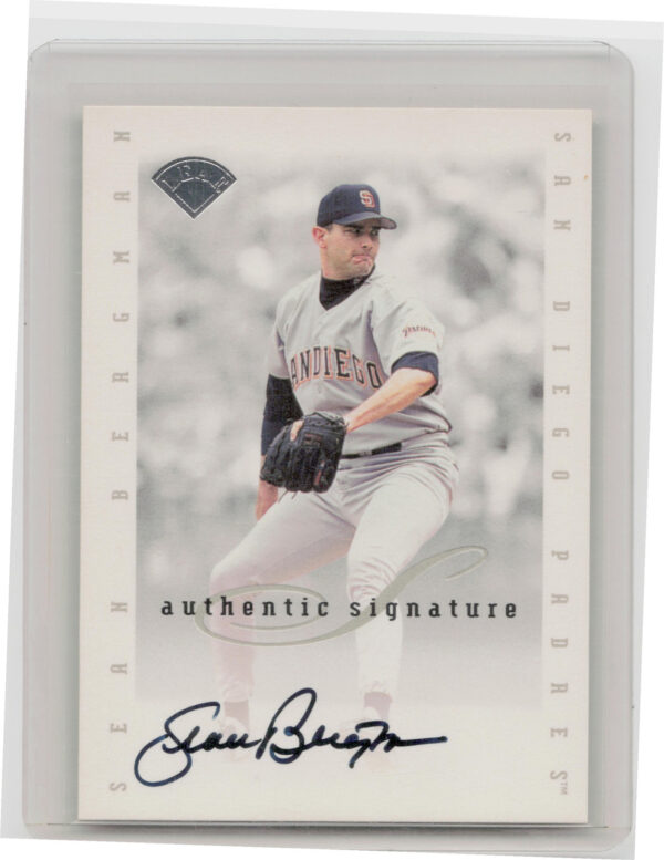 1996 Leaf Signature Series Sean Bergman AU #NNO Padres Extended Series Autograph