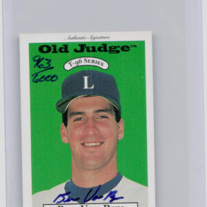 1996 Signature Rookies Old Judge Ben Van Ryn AU SN6000 #34 Dukes Signatures