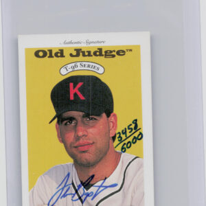 1996 Signature Rookies Old Judge Travis Baptist AU SN6000 #2 Chiefs Signatures