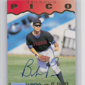 1996 Signature Rookies Preview Brandon Pico Autographs AU SN6000 #28 Cubs