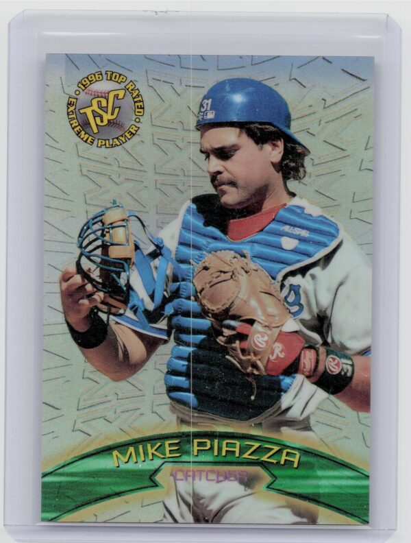 1996 Stadium Club Mike Piazza #EW2 Dodgers Extreme Winners Silver