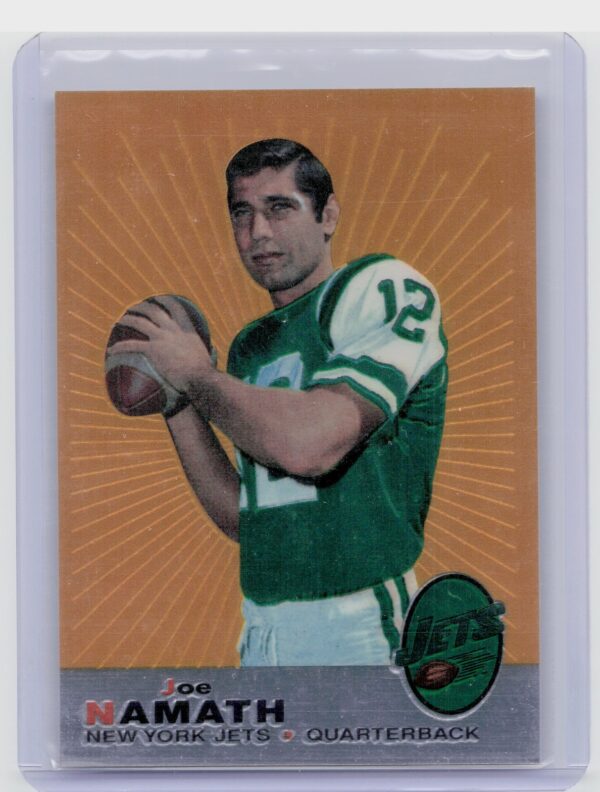 1996 Topps Chrome Joe Namath #100 Jets Joe Namath Reprint