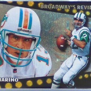 1996 Topps Dan Marino #BR10 Dolphins Broadway's Review