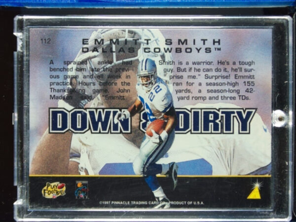 1997 Action Packed Emmitt Smith #112 Cowboys - Image 3