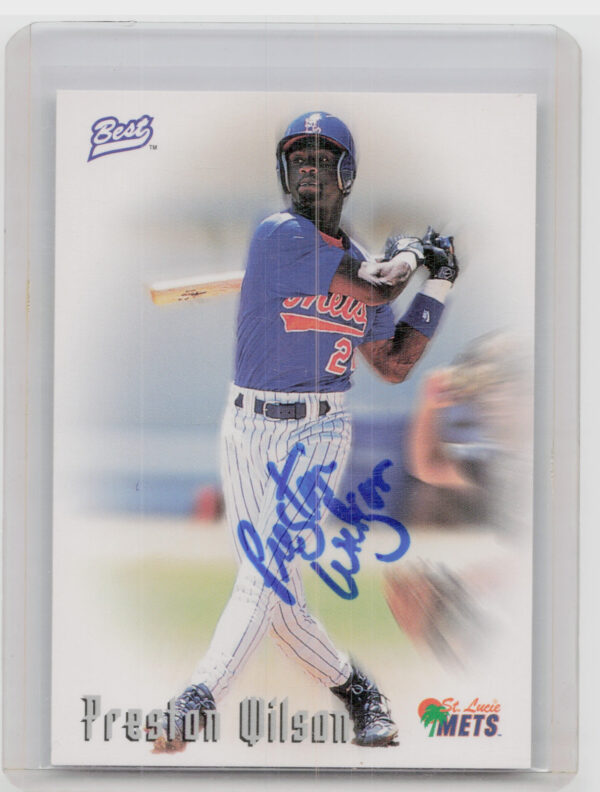 1997 Best Preston Wilson AU #NNO Mets Autographs Autograph Series