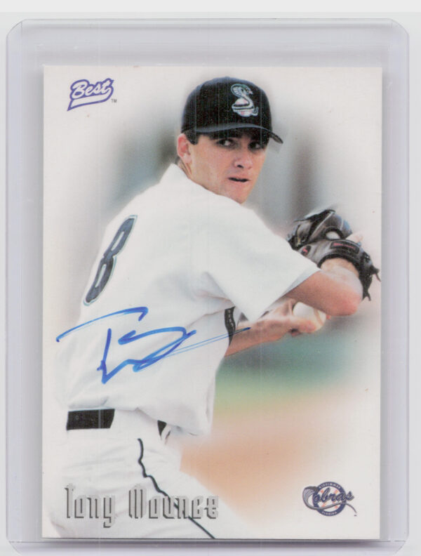 1997 Best Tony Mounce AU #NNO Cobras Autographs Autograph Series