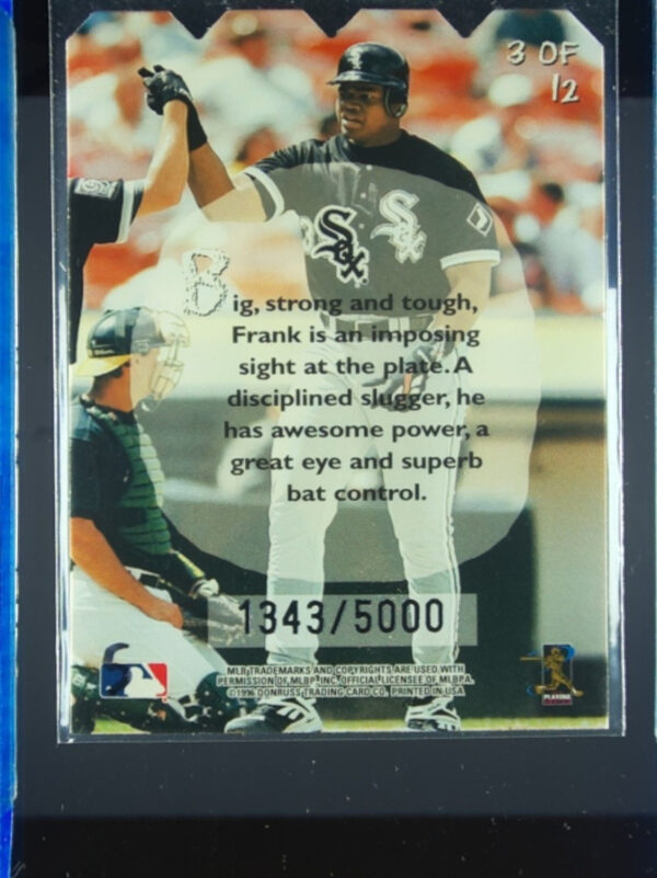 1997 Leaf Frank Thomas SN5000 #3 Sox Knothole Gang - Image 3