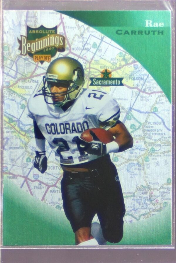 1997 Playoff Absolute Beginnings Rae Carruth RC #86 Panthers