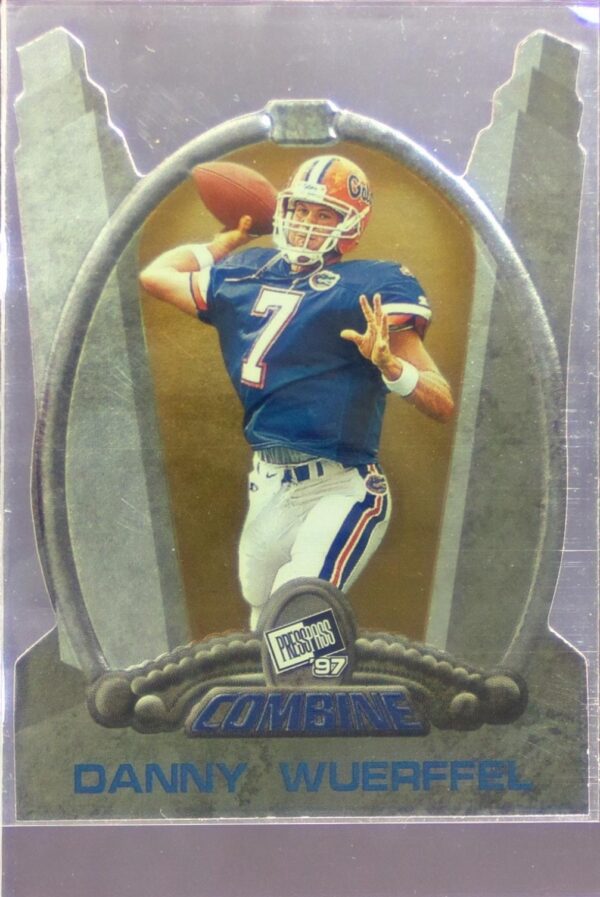 1997 Press Pass Danny Wuerffell RC #3 Gators Combine Die-Cut