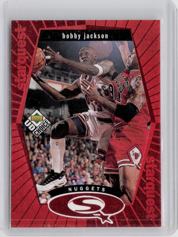 1998-99 UD Choice Bobby Jackson #SQ7 Nuggets StarQuest Red