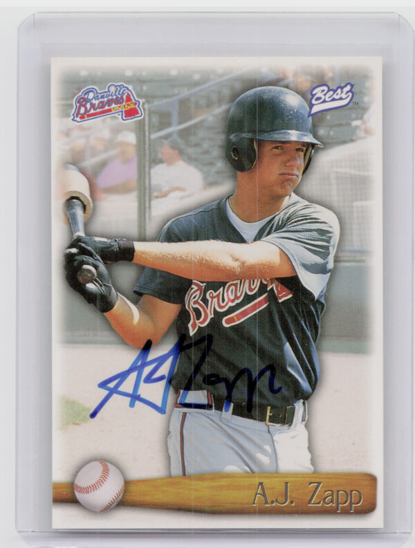 1998 Team Best A.J. Zapp AU #NNO Braves Autographs Player of the Year