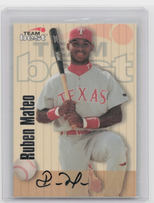 1998 Team Best Ruben Mateo AU #NNO Rangers Autographs Signature Series