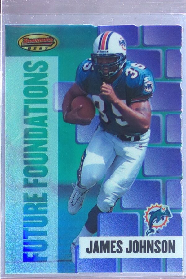 1999 Bowman's Best James Johnson #FF18 Dolphins Future Foundations
