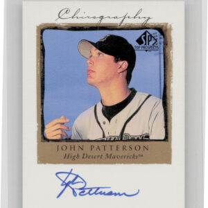 1999 SP Top Prospects John Patterson AU #JP Mavericks Chirography