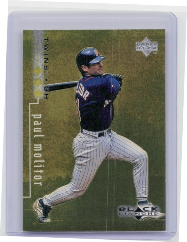 1999 UD Black Diamond Paul Molitor Triple /1500 #48 Twins