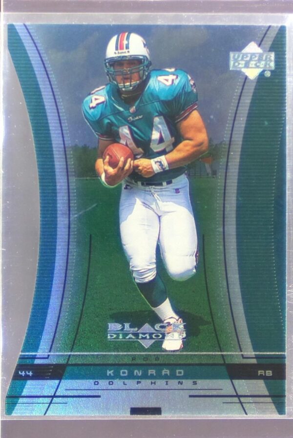 1999 UD Black Diamond Rob Konrad RC #132 Dolphins