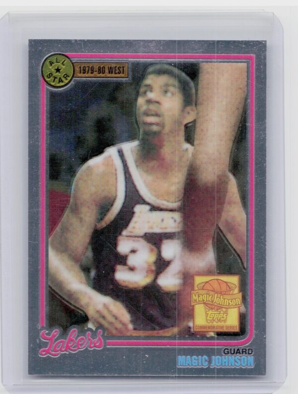 2000-01 Topps Chrome Magic Johnson #2 Lakers Magic Johnson Reprints