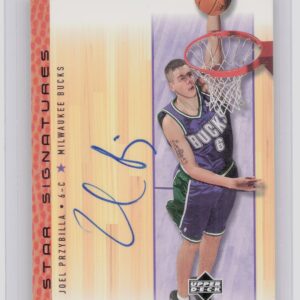 2000-01 Upper Deck Encore Joel Przybilla AU #JP Bucks Star Signatures