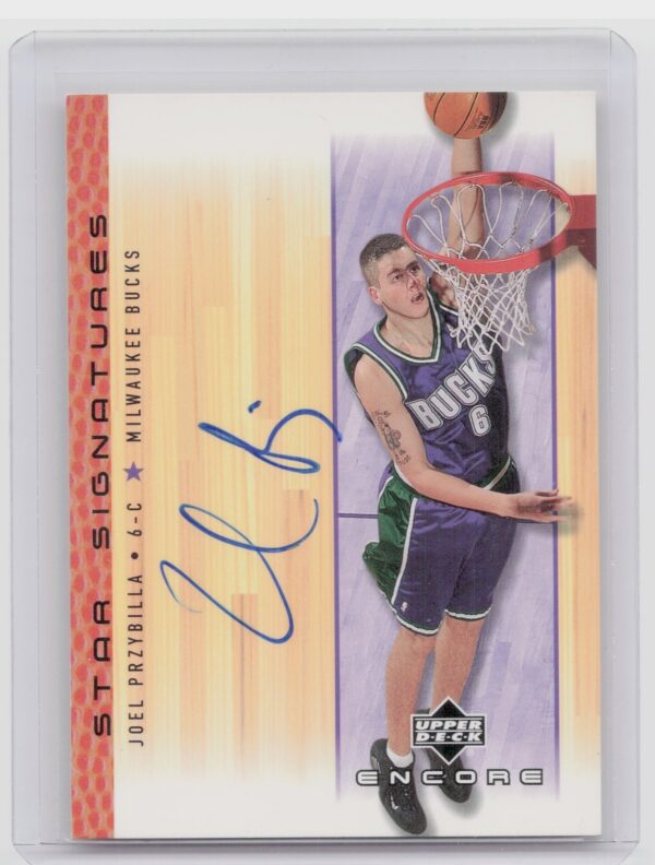 2000-01 Upper Deck Encore Joel Przybilla AU #JP Bucks Star Signatures