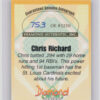 2000 Diamond Authentics Autographs Chris Richard AU SN3250 #31 Travelers - Image 3