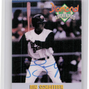 2000 Diamond Authentics Autographs Jon Schaeffer AU SN3250 #14 Bandits