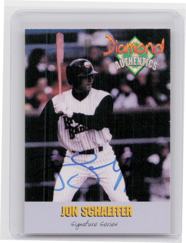 2000 Diamond Authentics Autographs Jon Schaeffer AU SN3250 #14 Bandits