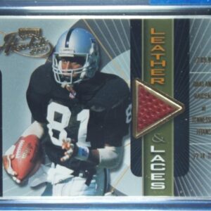 2000 Playoff Absolute Tim Brown SN350 MEM #TB81 Raiders Leather and Laces