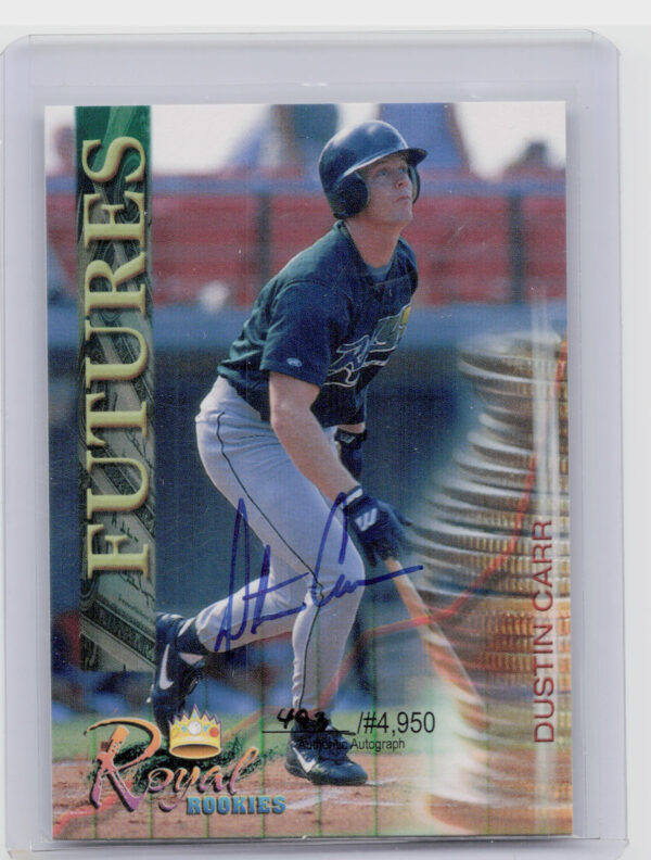 2000 Royal Rookies Futures Dustin Carr SN4950 #20 Rays Autographs