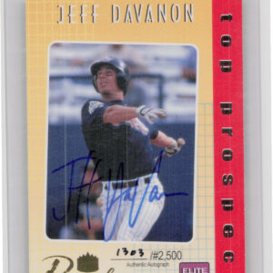 2000 Royal Rookies Jeff DaVanon SN2500 AU #5 Angels Elite Eight Autographs