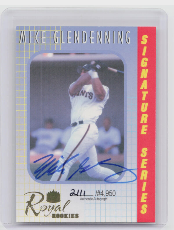 2000 Royal Rookies Mike Glendenning AU SN4950 #16 Giants Autographs
